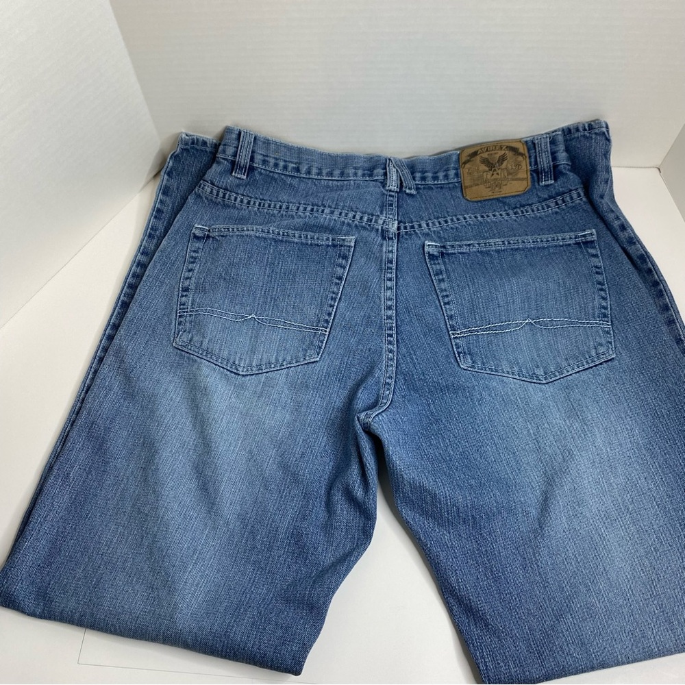 VTG AVIREX Mens Denim Jeans Blue‎ Medium Wash Barrel Leg Y2K Size 32/32 - Picture 3 of 10